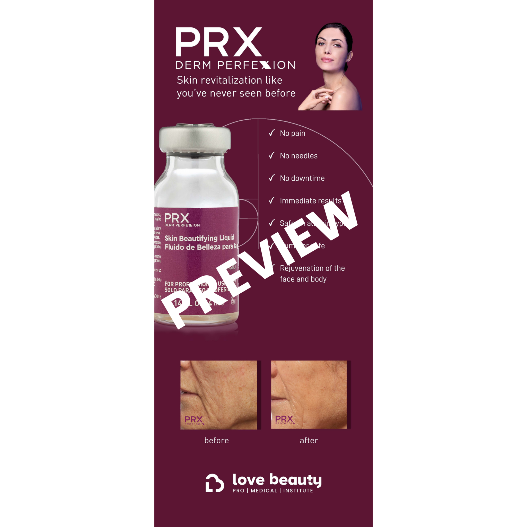 PRX DERM PERFEXION - Pop-Up Retractable Banner, PRX Vial with B&As ...