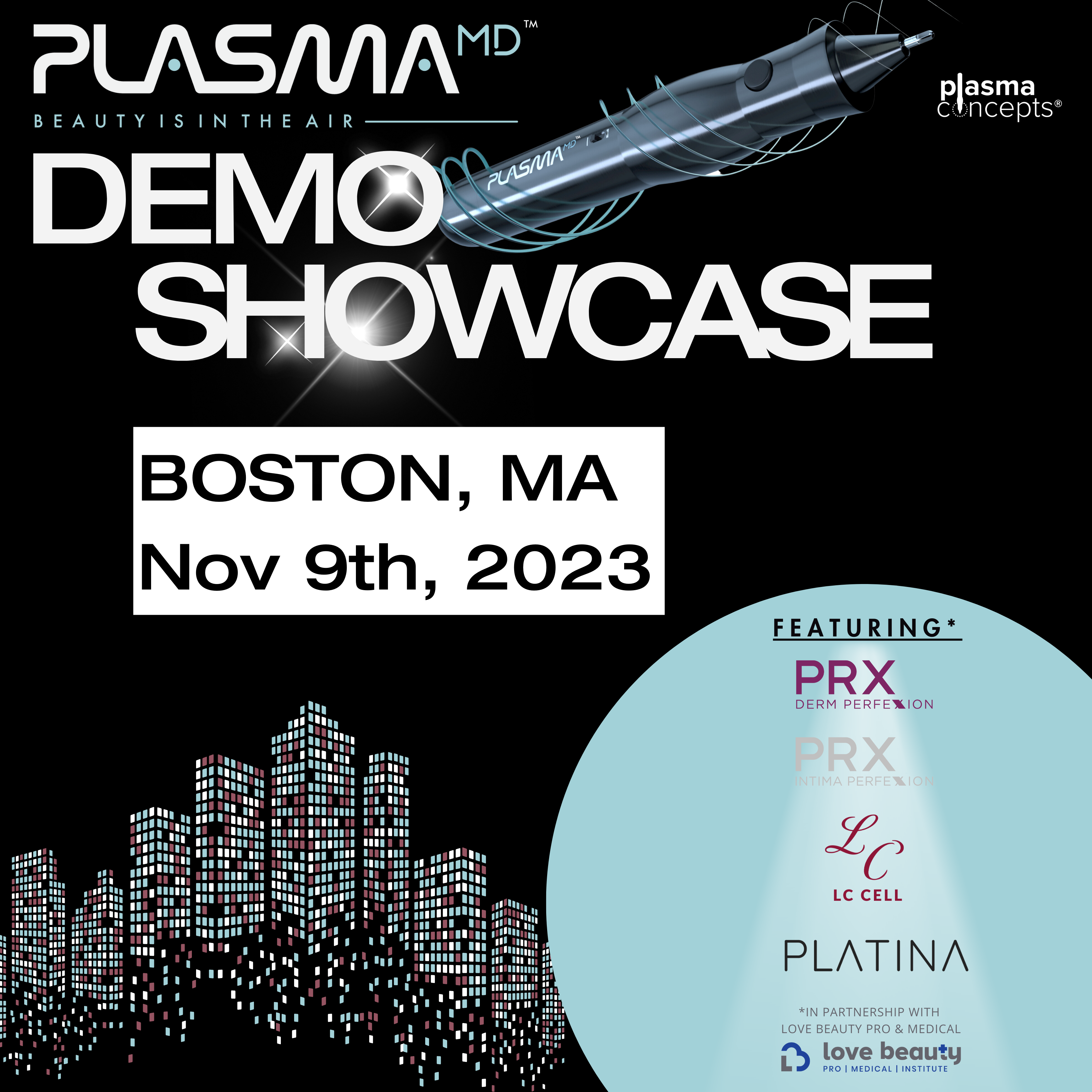 LIVE EVENT: PlasmaMD™ Demo Showcase | Boston, MA