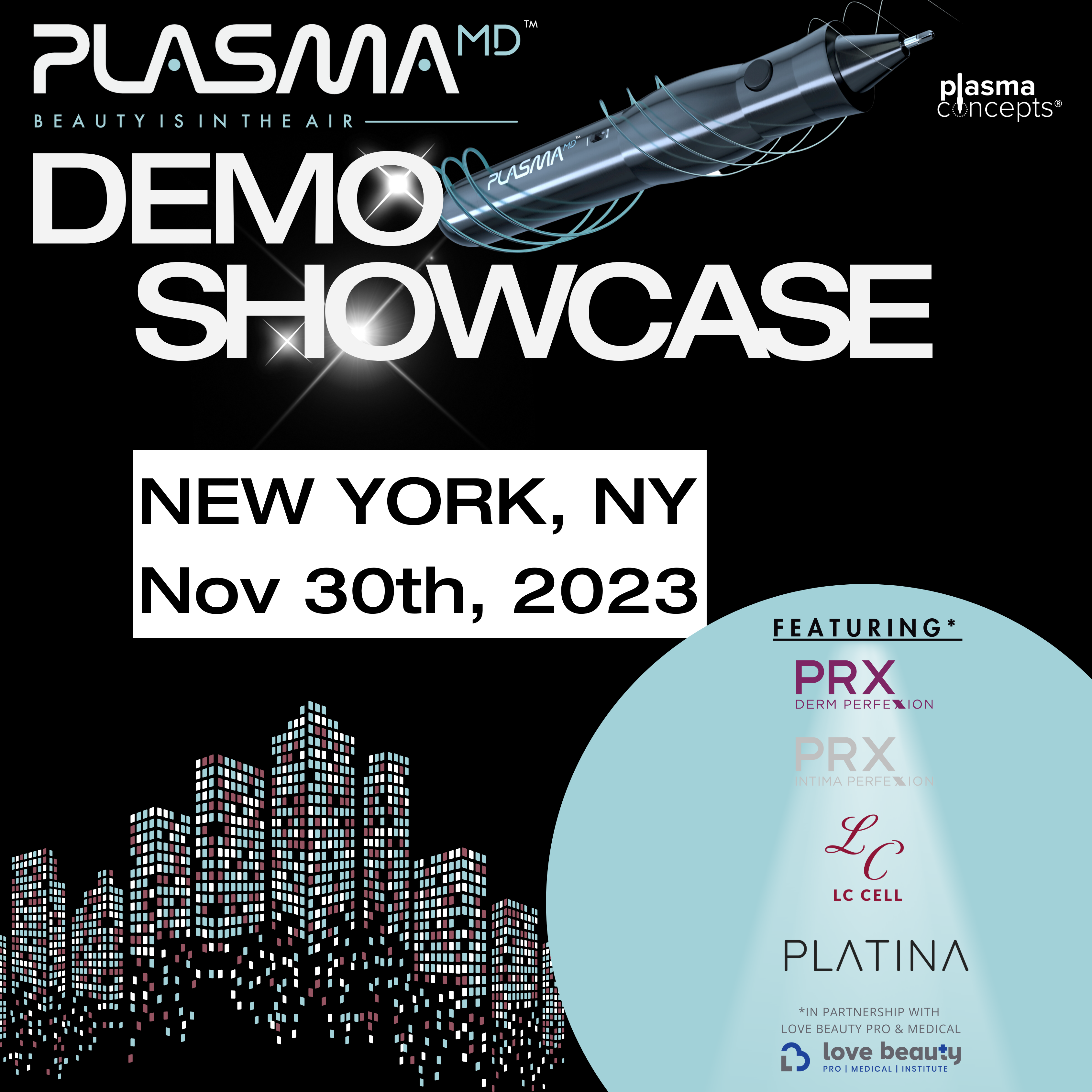 LIVE EVENT: PlasmaMD™ Demo Showcase | New York, NY
