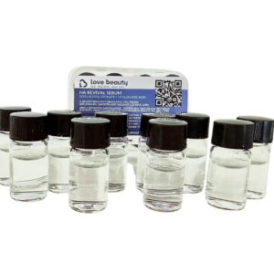 HA Hyaluronic Acid Serum vials, 2 ml per vial, 10 vials/pack