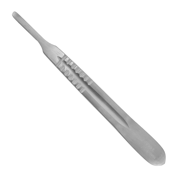Dermaplaning Handle, Stainless Steel, Size 4, each