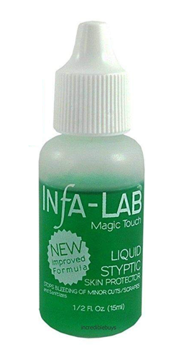 Dermaplaning Liquid Styptic Skin Protector Stop Bleeding, Nicks and Cuts 15ml, each