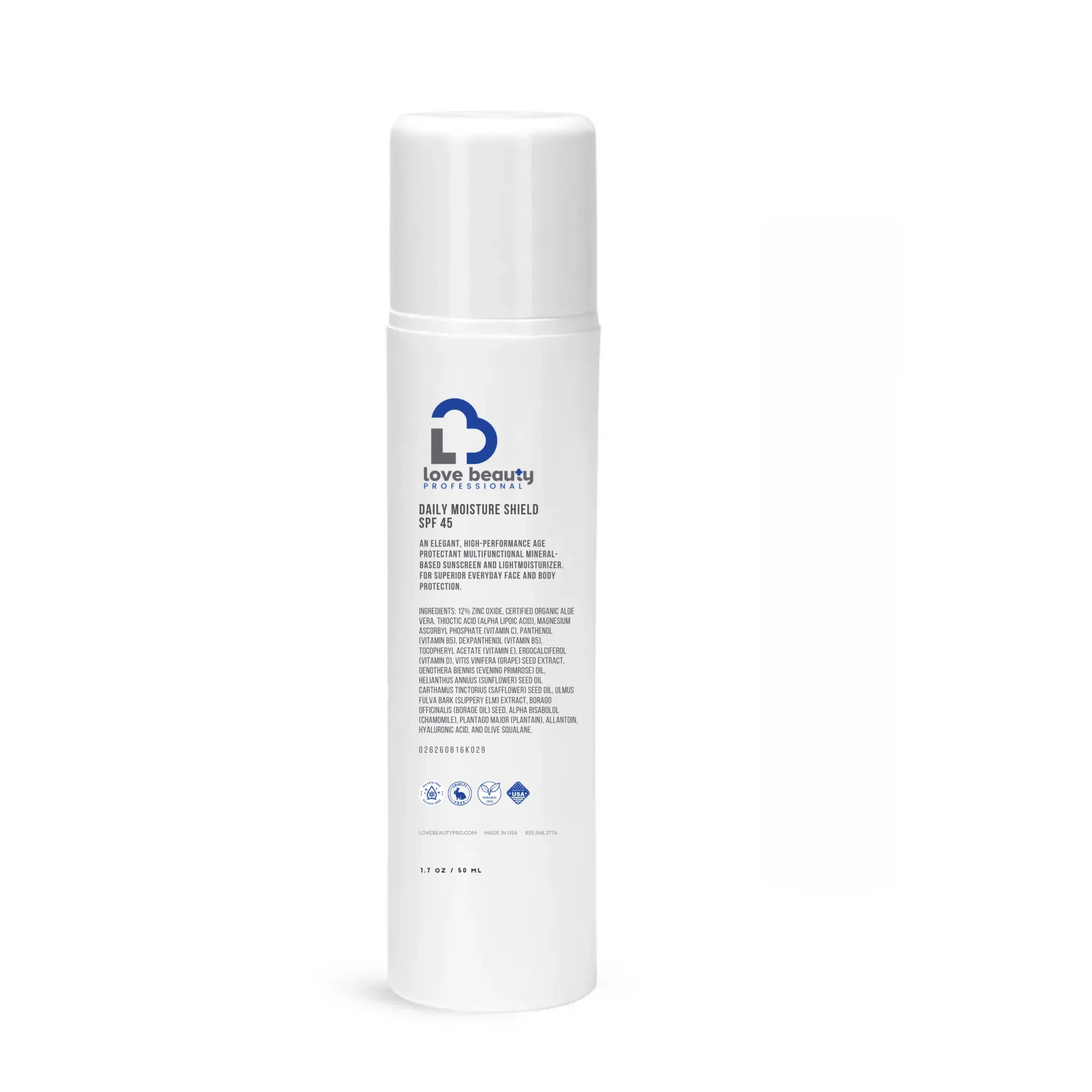 LOVE BEAUTY SKIN - Daily Moisture Shield SPF 45, 50ml